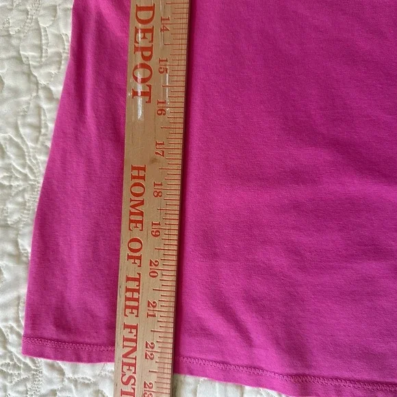J Jill Perfect Tank Top Pink Women's Medium 34x22.5 Inch Relax Fit Cotton Blend - Picture 7 of 7